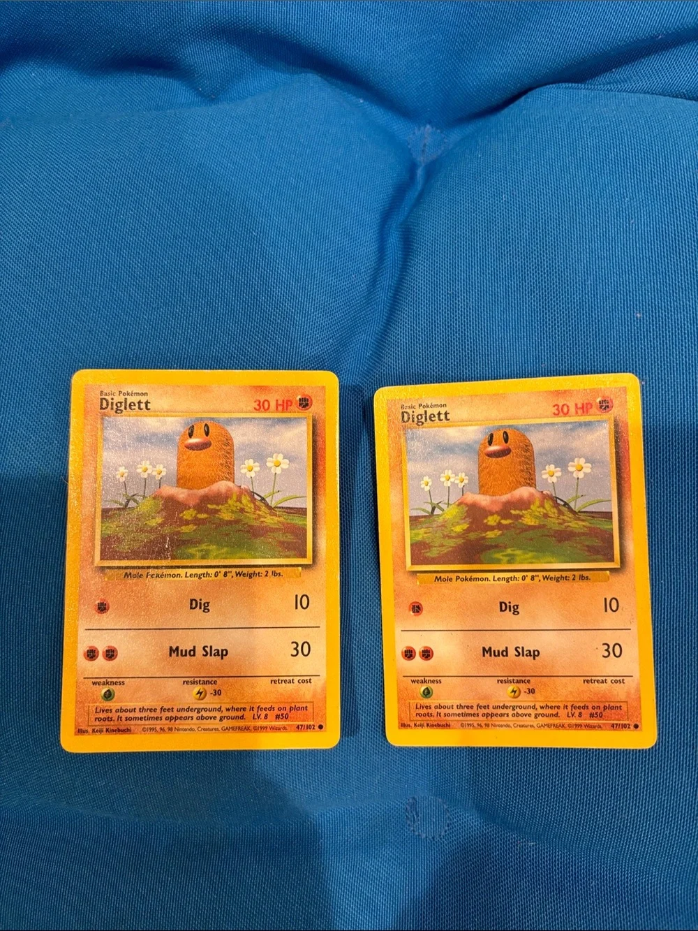 Pokémon Cards Diglett HP 30 1995,1996,1998 NWOTS Strength Type Pokemon